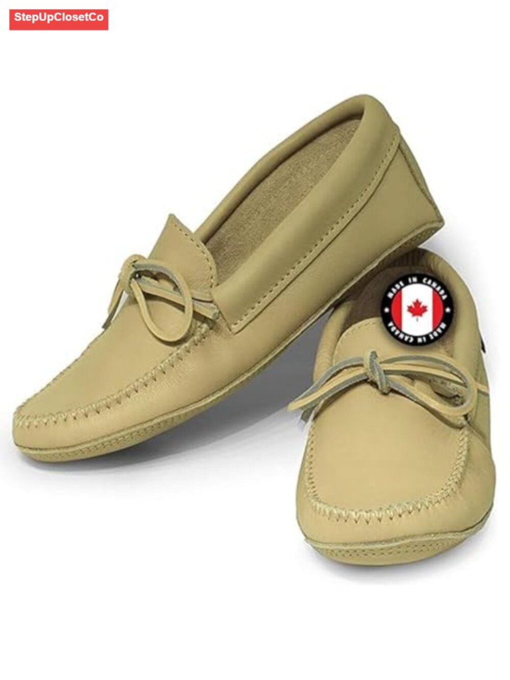Women's Leather Mocc – Handcrafted House Slippers